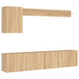 5 Piece Tv Wall Units Engineered Wood
