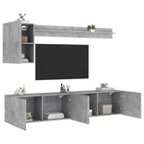 5 Piece Tv Wall Units Engineered Wood