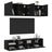 5 Piece Tv Wall Units Engineered Wood