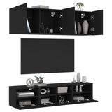 5 Piece Tv Wall Units Engineered Wood