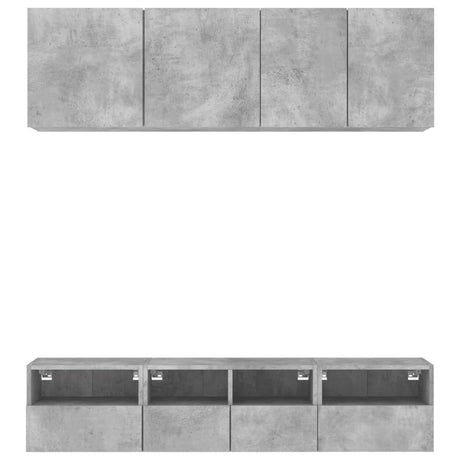 5 Piece Tv Wall Units Engineered Wood