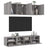 5 Piece Tv Wall Units Engineered Wood