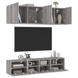 5 Piece Tv Wall Units Engineered Wood