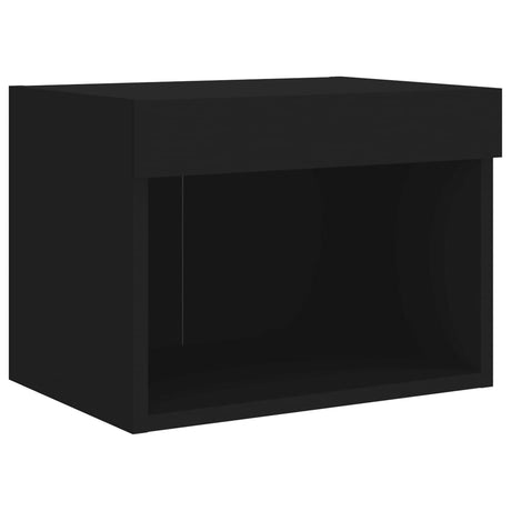 7 Piece Tv Wall Units With Led Engineered Wood