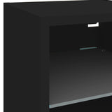 7 Piece Tv Wall Units With Led Engineered Wood