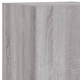 4 Piece Tv Wall Units With Led Engineered Wood