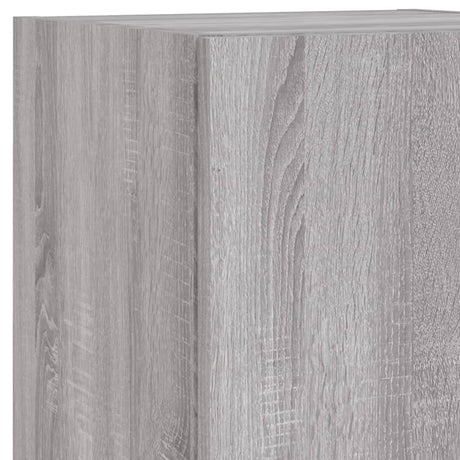4 Piece Tv Wall Units With Led Engineered Wood