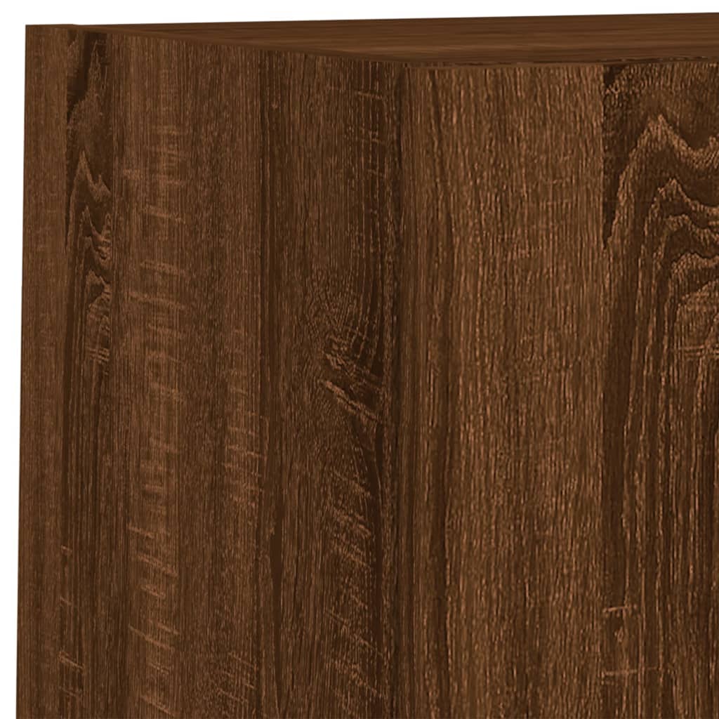 4 Piece Tv Wall Units With Led Engineered Wood
