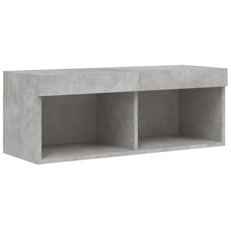 8 Piece Tv Wall Units With Led Engineered Wood