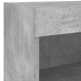 8 Piece Tv Wall Units With Led Engineered Wood