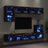 8 Piece Tv Wall Units With Led Engineered Wood