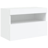 6 Piece Tv Wall Units With Led Engineered Wood