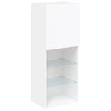 6 Piece Tv Wall Units With Led Engineered Wood