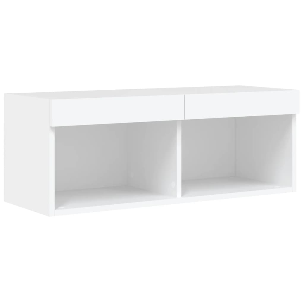 6 Piece Tv Wall Units With Led Engineered Wood