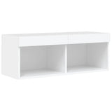 6 Piece Tv Wall Units With Led Engineered Wood