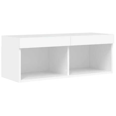 6 Piece Tv Wall Units With Led Engineered Wood