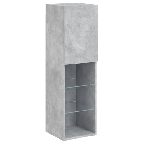 8 Piece Tv Wall Cabinet Set With Led Lights