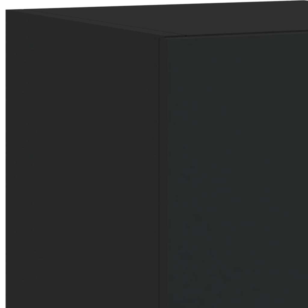 4 Piece Tv Wall Units With Led Engineered Wood