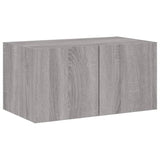 5 Piece Tv Wall Units With Led Engineered Wood