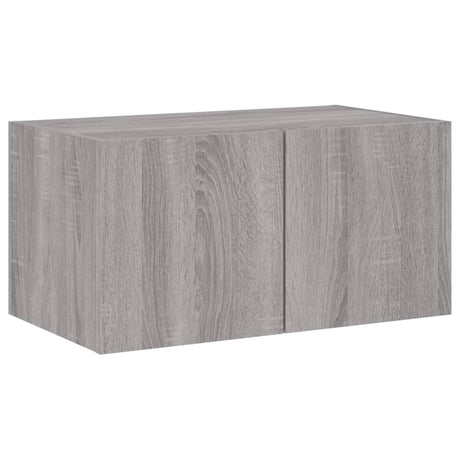 5 Piece Tv Wall Units With Led Engineered Wood