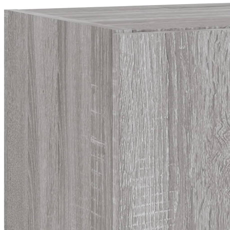 5 Piece Tv Wall Units With Led Engineered Wood