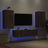 4 Piece Tv Wall Units With Led Engineered Wood