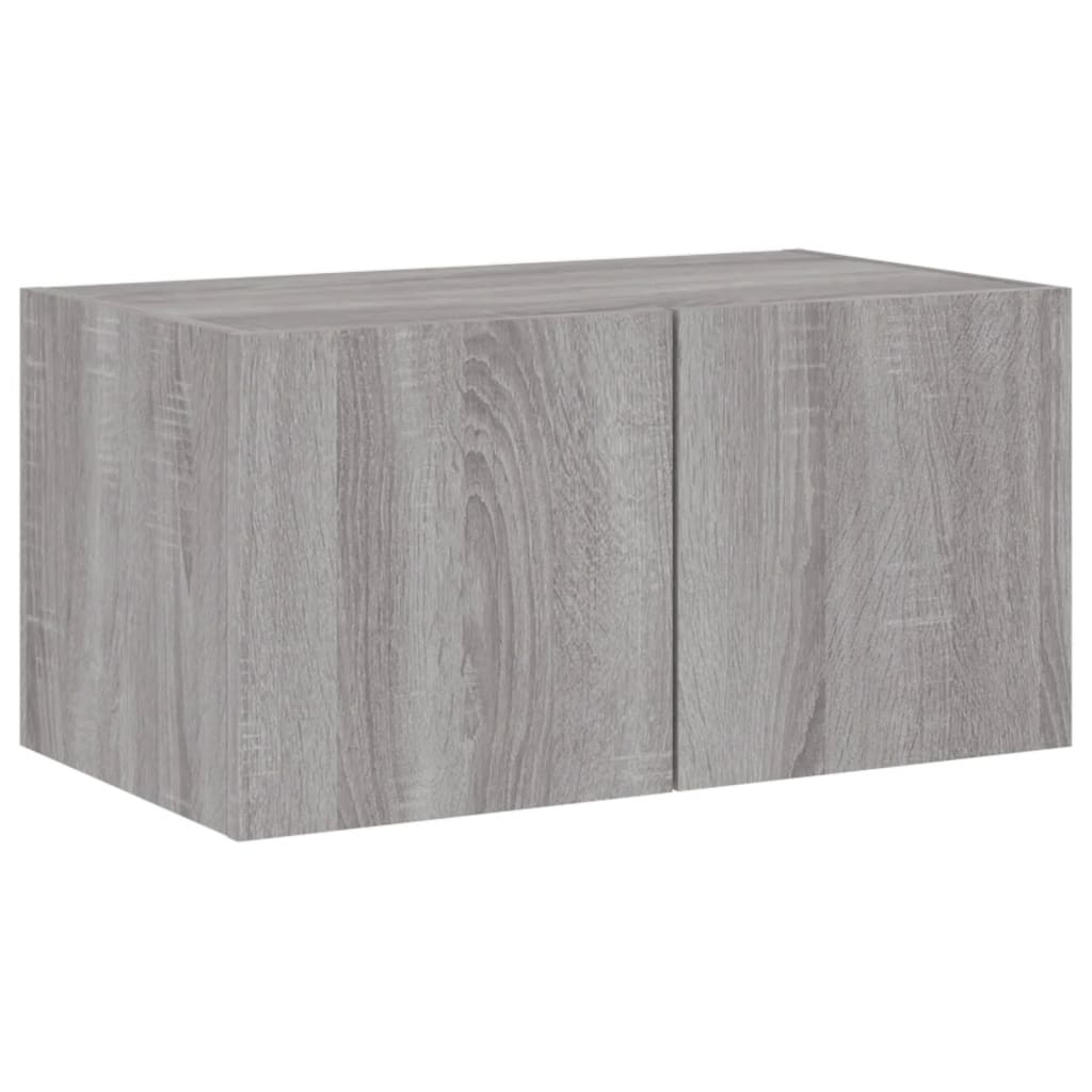 4 Piece Tv Wall Units With Led Engineered Wood