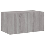 4 Piece Tv Wall Units With Led Engineered Wood
