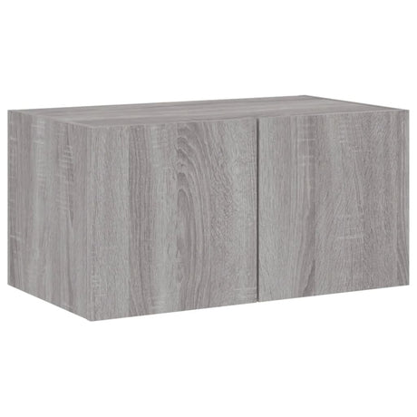 4 Piece Tv Wall Units With Led Engineered Wood