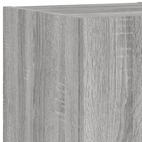 4 Piece Tv Wall Units With Led Engineered Wood