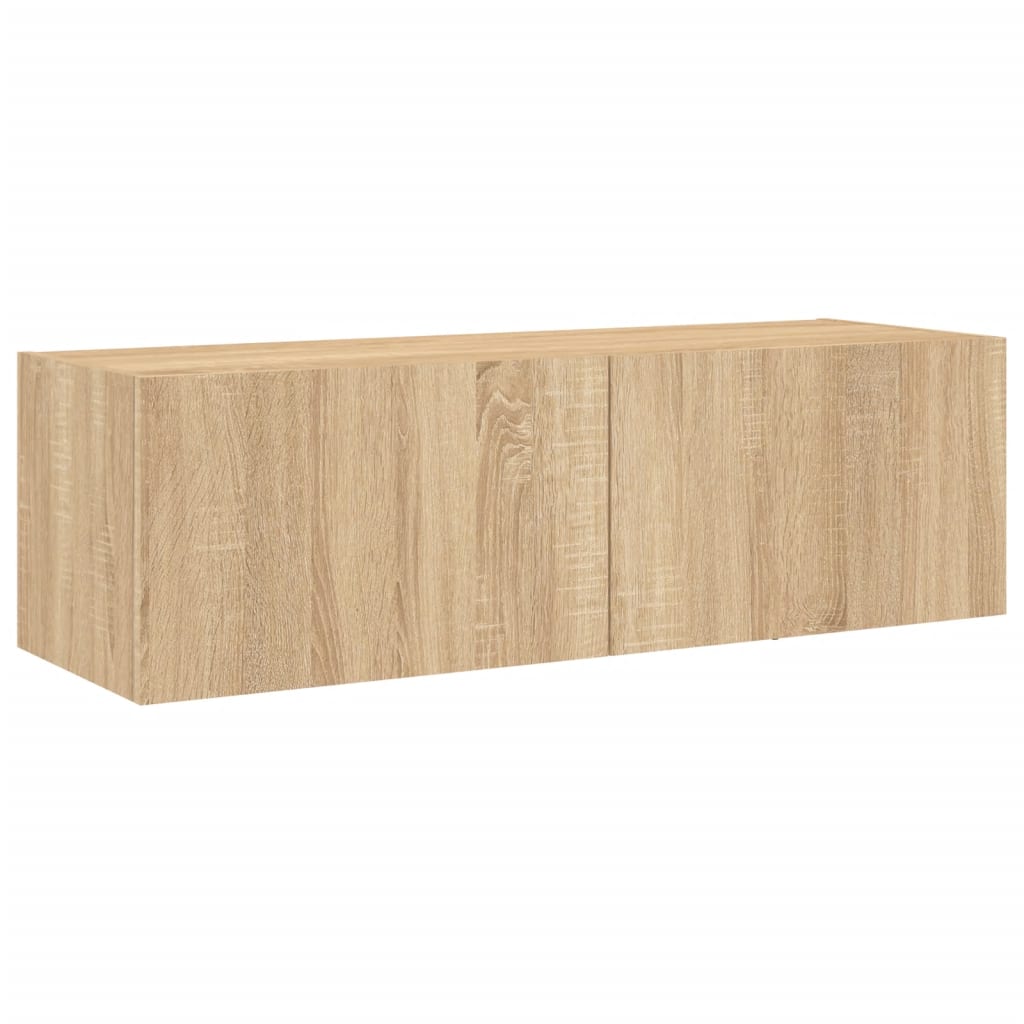 3 Piece Tv Wall Cabinets With Led Lights