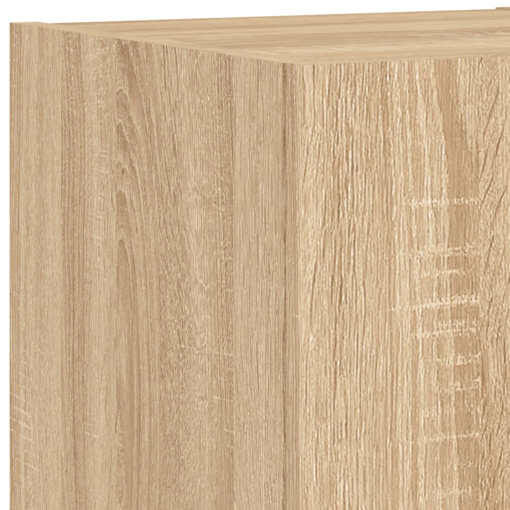 3 Piece Tv Wall Cabinets With Led Lights