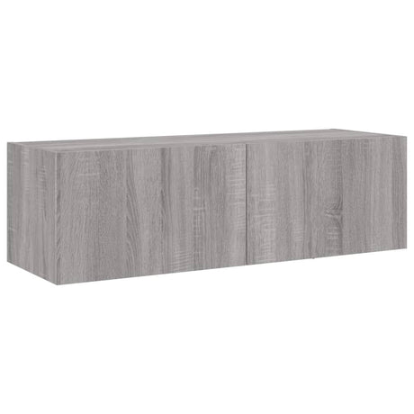 3 Piece Tv Wall Cabinets With Led Lights