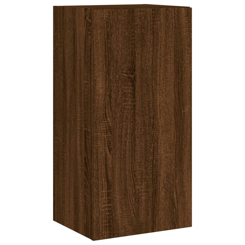 4 Piece Tv Wall Cabinets With Led Lights