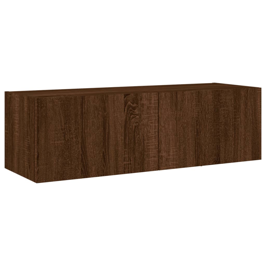 4 Piece Tv Wall Cabinets With Led Lights