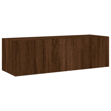 4 Piece Tv Wall Cabinets With Led Lights