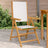Garden Chairs 2 Pcs Solid Wood Acacia And Fabric