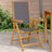 Garden Chairs 2 Pcs Solid Wood Acacia And Fabric