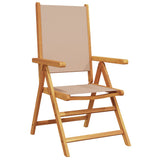 Garden Chairs 2 Pcs Solid Wood Acacia And Fabric