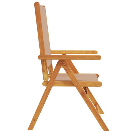 Garden Chairs 2 Pcs Solid Wood Acacia And Fabric