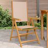 Garden Chairs 2 Pcs Solid Wood Acacia And Fabric