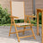 Garden Chairs 2 Pcs Solid Wood Acacia And Fabric