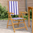 Garden Chairs 2 Pcs Solid Wood Acacia And Fabric
