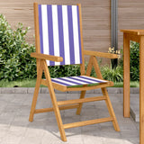 Garden Chairs 2 Pcs Solid Wood Acacia And Fabric