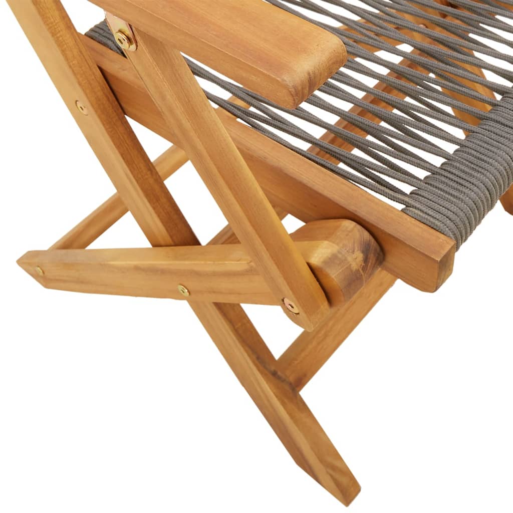 Garden Chairs 2 Pcs Solid Wood Acacia And Polypropylene