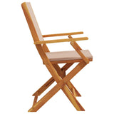 Garden Chairs 2 Pcs Solid Wood Acacia And Fabric