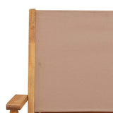 Garden Chairs 2 Pcs Solid Wood Acacia And Fabric