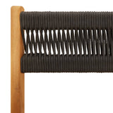 Bistro Chairs 2 Pcs Solid Wood Acacia And Rope