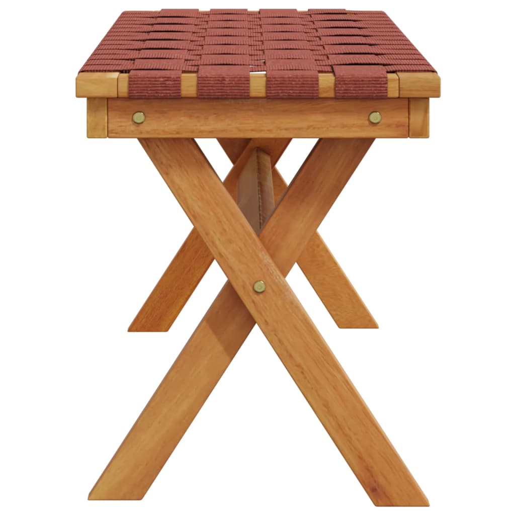 Garden Bench Solid Wood Acacia And Fabric