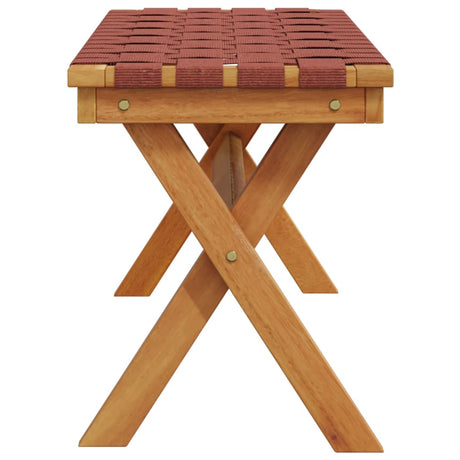 Garden Bench Solid Wood Acacia And Fabric